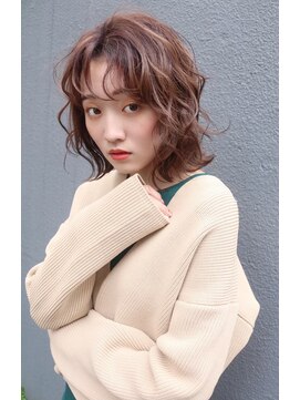 ブゾン(buZon) 【buZonブゾン】アンニュイパーマ×シアベージュ