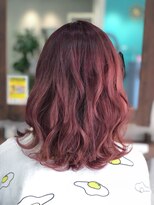 レヴェリーヘア 倉敷店(Reverie hair) #ブリーチ#ダブルカラー#ピンク#ピンクパープル