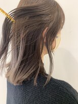 ネオリーブウリ 二子玉川店(Neolive uri)&nbsp;前髪マチルダボブピンクベージュインナーグレージュ韓国レイヤー