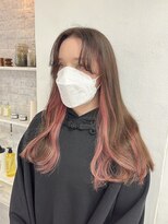 ヘアー アレス(hair ales) インナーカラーエクステ 編み込みエクステ50本