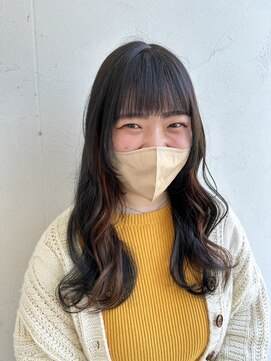 ジュエ ヘアー デザイン(Jue hair design) ワンブリーチオレンジインナー