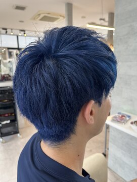 シャルムヘアー(charme hair) 個性的マーブルブルー