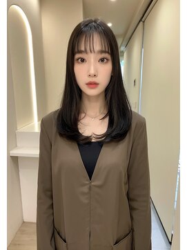 ドロシー 郡山桑野店(Dorothy) ベージュグレー黒髪レイヤーくびれヘア小顔10代20代30代40代