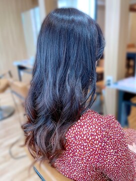 アロマヘアルーム 横浜店(AROMA hair room) 裾カラー風グラデーションカラーレイヤーロング/横浜/横浜西口