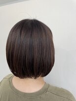 ヘアープロデュース ラピセット 松山(Lapset)&nbsp;20代30代大人可愛いアッシュベージュ丸みボブ透明感