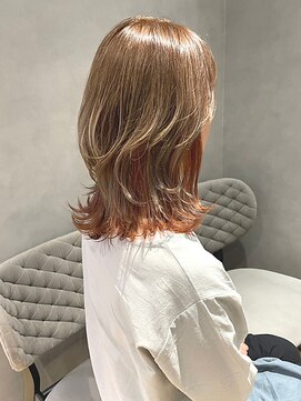 ジルバイジアン(JILL by GIEN) インナーカラー/デザインカラー/オレンジ