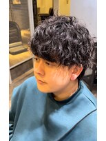 クオンヒール(QUON HEAL)&nbsp;マッシュウルフ波巻きツイストスパイラルパーマシャドウパーマｎ