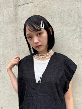 メゾンアクア 表参道(Maison ACQUA) ◎切りっぱなしボブ縮毛矯正ショートボブストレートパーマ