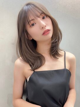 ソヨン 栄2号店(SOYON) 前髪/シースルーバング/小顔/レイヤーカット/黒髪/ネビージュ