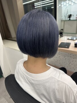 エイト 川崎店(EIGHT) ネイビーグレー[髪質改善/ブリーチ/ダブルカラー/メンズ/川崎］