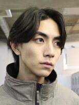 バイフィフス 原宿/表参道(by fifth)&nbsp;ナチュラルセンターパート七三分けニュアンスパーマカルマパーマ