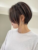 ゴカン バイ ジル ブラン 名古屋(Gokan by JIL BLAN) ハイライトバレイヤージュダブルカラーショートカット30代40代