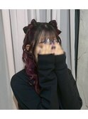 リボンハーフツイン