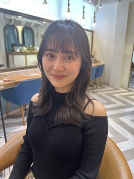 ロンドアベニール 北千住(Lond avenir) 暗めカラー/レイヤーカット/マロンベージュくすみベージュ北千住