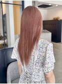 #ピンクベージュ#ハイトーン#髪質改善トリートメント