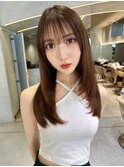 レイヤー/髪質改善/ベージュ/顔まわり
