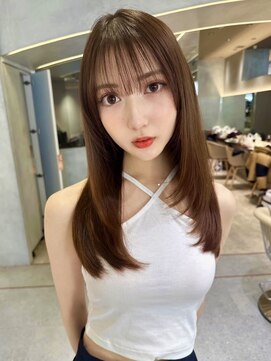 ロンド アンブル 四条烏丸(Lond ambre) レイヤー/髪質改善/ベージュ/顔まわり