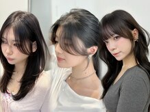 結んだときに割れない顔まわり、似合わせカットで小顔見え！