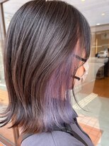 ニューヨークニューヨークマザーズ(NYNY Mothers)&nbsp;ワンレングスボブ/イヤリングカラー/パープル/ナチュラル