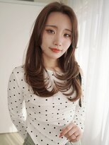 アンジェリカ 京都駅前店(ANGELICA JR)&nbsp;ANGELICA シフォンブラウン 内巻きレイヤー