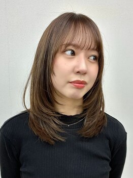 ブラウン(Brown)の写真/印象が変わる顔周りのカットは《brown》にお任せください☆あなたの魅力を最大限に引き出します！