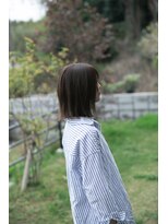 髪と生活美容室 大分本店&nbsp;あご下の長さキープの外ハネボブ