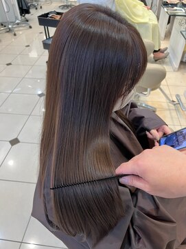 ヴィーヴォ 天六店(VIVO) 【VIVO】神田康之 ツヤ髪ストレート髪質改善 ラベンダーベージュ