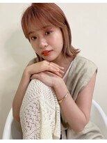 イーストハムアール(EAST HAM r)&nbsp;ミニボブ×オレンジ☆