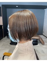 リンクエン(Link enn) 美髪ショートボブ/イメチェン襟足すっきり/首が細見え外ハネボブ