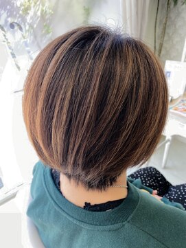 エフエフヘアー(ff hair) back style☆白髪ぼかしハイライトカラーvol.793