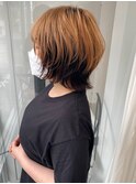 【ツートンカラー×ウルフヘア】