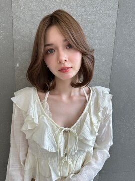 ロンド レア 天神大名店(Lond Le’a) ミルクティーベージュダブルカラーインナーカラーケアブリーチ