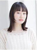 【中野葵穂】外はねミディ 顔まわりレイヤー 髪質改善カラー