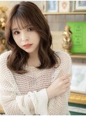 抜け感くびレイヤー韓国風ニュアンスパーマh3川口20代30代40代