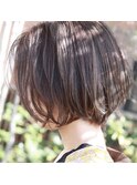 ショートボブ レイヤーボブ グレージュ  グラデーションボブ