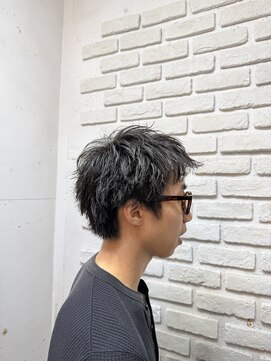 ビランチェ 池袋(bilancia) MENS HAIR/韓国マッシュ/ブルーブラック/スペインカール