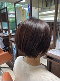 ホワイトグレージュ/デジタルパーマ/フェザーパーマ/成田