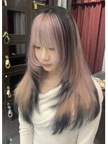 プライズ 錦糸町北口店(prize) ホワイトピンク/デザインカラー/エンドカラー【錦糸町北口】hina