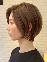 表参道髪質改善カラーウルフショートカットベージュアッシュ40代