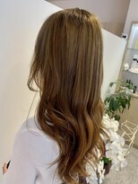 ルルバイアズール 草加店(LULU by azule)&nbsp;ダブルカラー，ミルクティーベージュ，，ツヤカラー【草加】