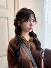アロマ ヘアー ルーム 新宿3号店(AROMA hair room) くるみちゃんヘア/ゆるふわハーフアップ/パーティーヘアアレンジ