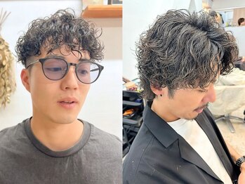 フィルム(FiLMs)の写真/メンズメニュー豊富◎波巻きパーマなど骨格、髪質からカウンセリングをし、なりたい理想のイメージに。