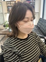 コラソン(corazon)&nbsp;カットカラー　柔らかベージュ＋くびれボブ