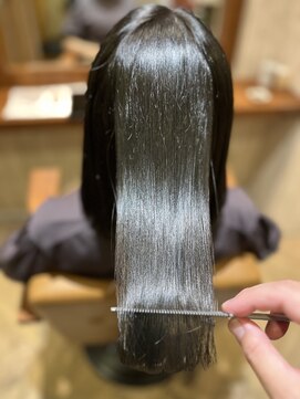 アルバ 宇都宮市(Alba) 髪質改善カラー　オリーブアッシュ