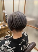 バレイヤージュ×グレー