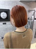 髪質改善/グレージュカラー/シルキーベージュ斜めバングNOOS根本