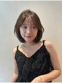 大人可愛い内巻きボブ