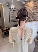 ヘアセット、アップスタイル、カチモリ