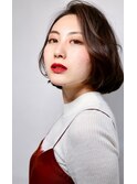 【大人前髪】バイオレットアッシュ×大人ボブ