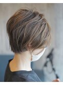 グレージュショート